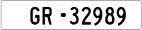 Trailer License Plate